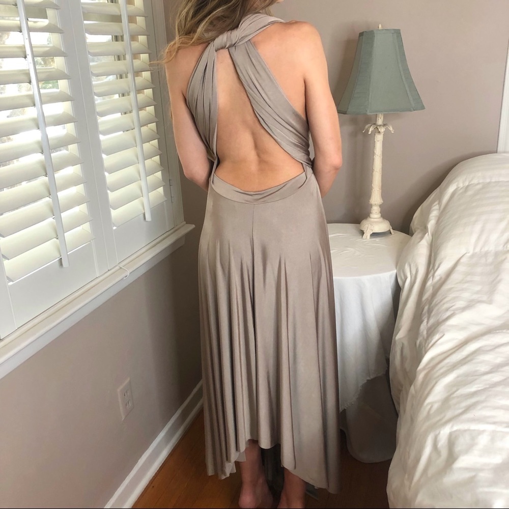 3 LEFT XS-M Chic Black Spring Summer Beach Maxi Dress - Picture 5 of 5